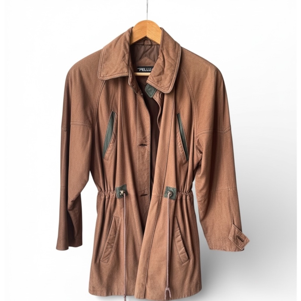 Brown Suede 80s Jacket